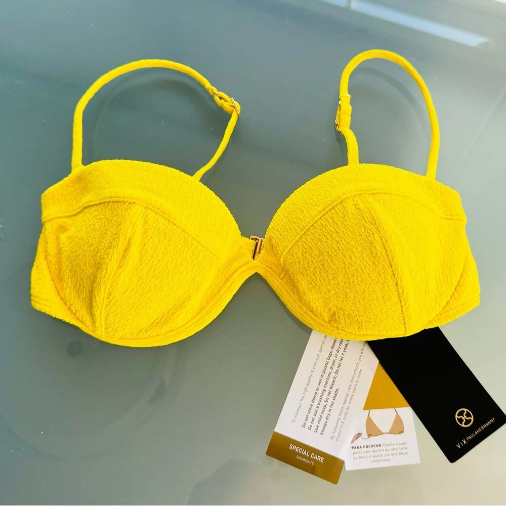 VIX brilliant yellow bikini top - Picture 2 of 6